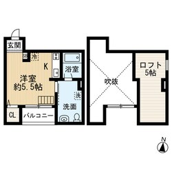 長瀬駅 徒歩3分 2階の物件間取画像